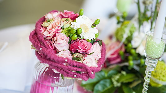 bridal bouquet, flowers, bouquet, wedding, marry, rose bloom