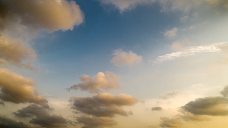 nebo, oblaki, Panorama