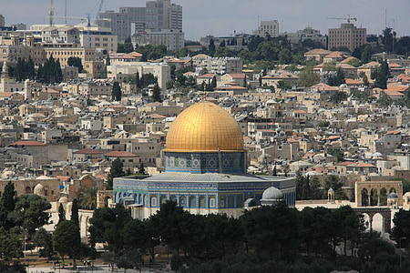 Izrael, Jeruzsálem, a rock templom, a szikla mecset kupolája, kupola, a, a