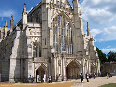winchester cathedral, hampshire, gothic, cathedral, mediaeval, religious, architecture