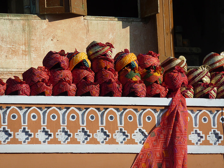 Jaipur, piac, Rajasthan