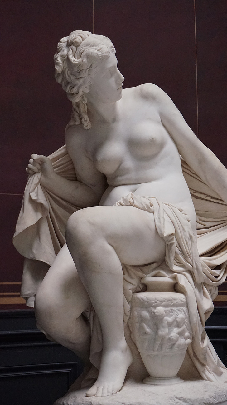 art, sculpture, works, goddess, berlin, marble, woman