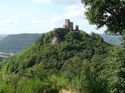 Trifels, Castelo, Wasgau, Sonnenberg, Pfälzerwald, fortificação, Fortaleza