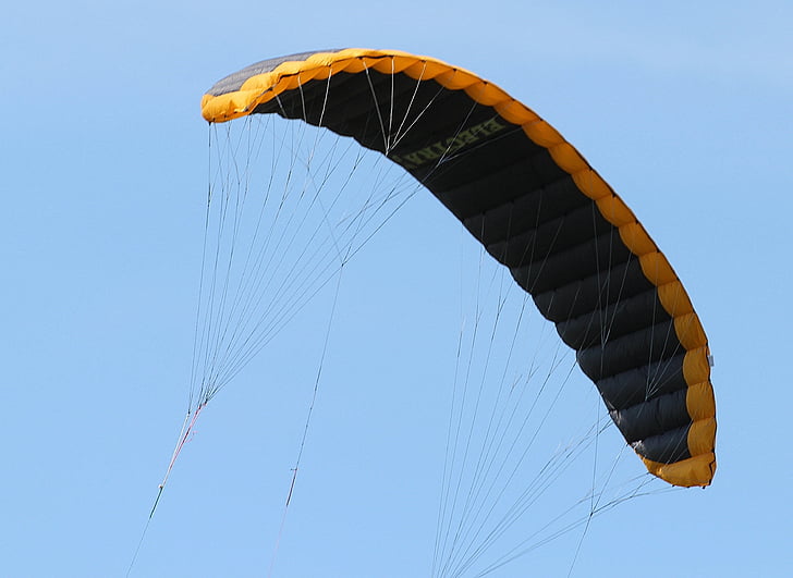 Kite, draak, vliegen, voorruit, sturen van de kite zeilen, Extreme sporten, vliegen
