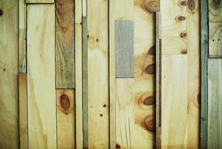 drewno, ściana, wzór, drewno - materiał, deski, tła, brązowy