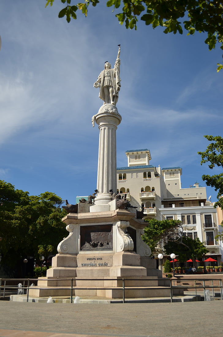 San juan, Puerto Rico, Doppelpunkt-statue, USA, Sehenswürdigkeit, Statue