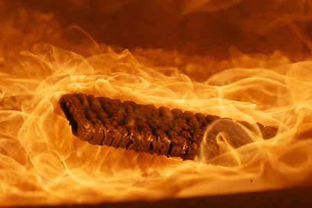 oheň, Horiace drevo, plameň, Burn, značka