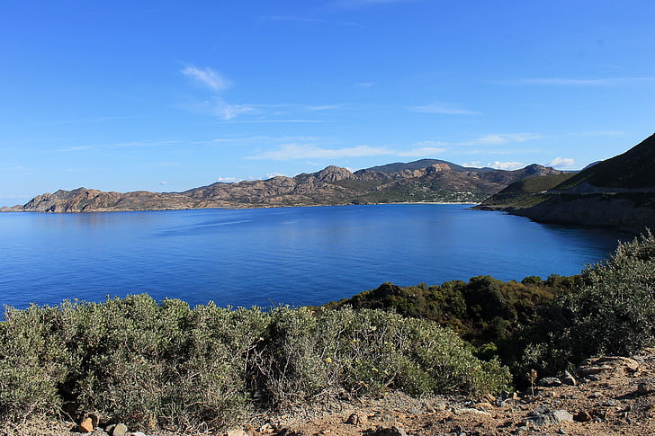 Korsikan, Maquis, Island, saaren kauneus, maisema, sininen, Wild