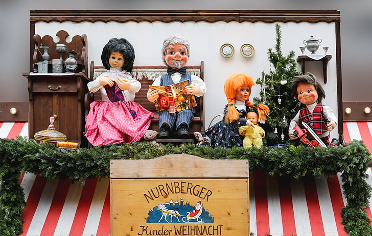Puppen, Puppentheater, Märchenfiguren, Märchen, Weihnachten, Kinder Weihnachten, Weihnachten-buden