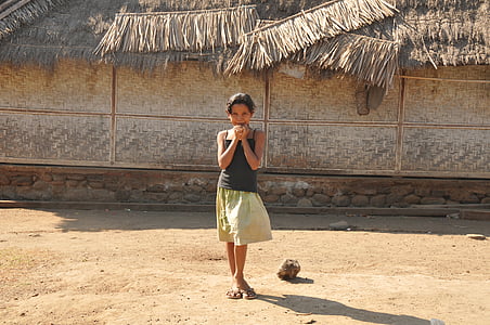 Κορίτσι, Μπαλί, Ασία, χωριό