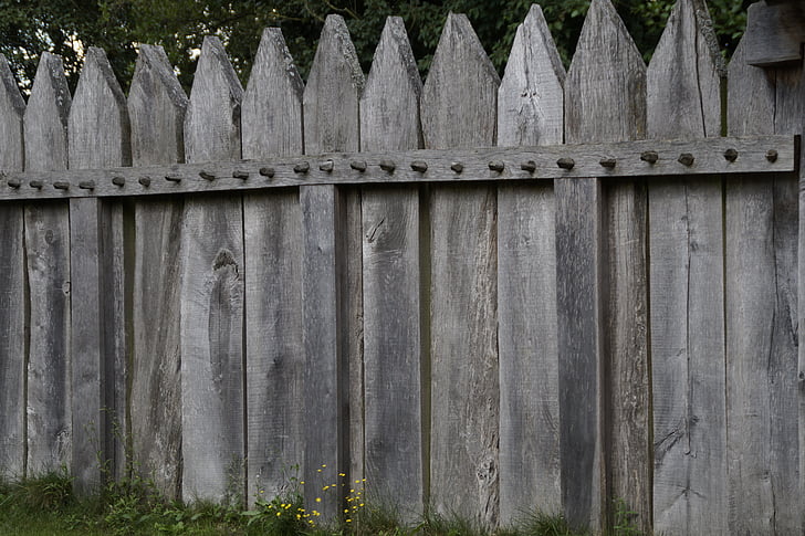 Палисада, ограда, дъски, ограда лайстни, Дървени огради, Градинска ограда, ограда от колове