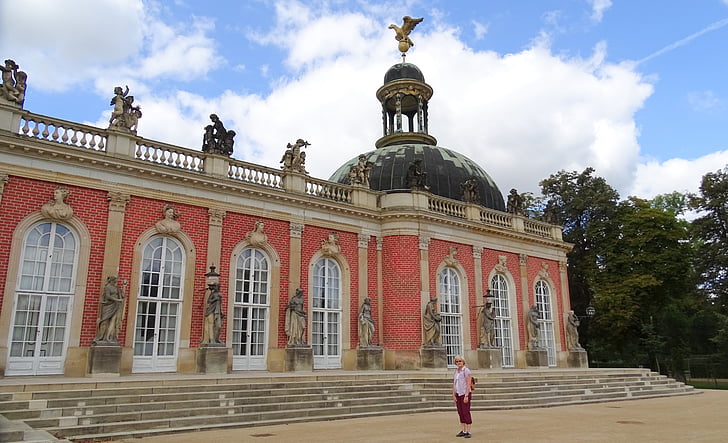 Potsdam, pils, interesantas vietas, vēsturiski, ēka, Vācija, sanssouci