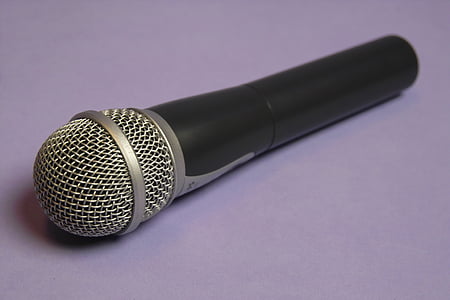 microphone, audio, micro, broadcasting, speech, equipment, single Object