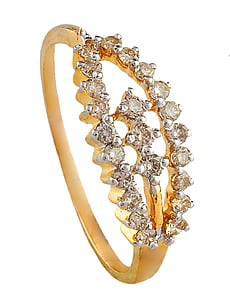 smaragdno diamantni prstan, klasična diamantni prstan, elegantno diamant prstan