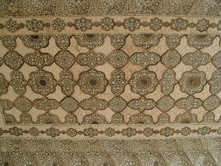 Mozaik, Mermer, doku, Sarayı, Hindistan, mimari, eski