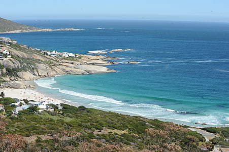 strand, Kaapstad, landschap, water, vakantie, kust, zee