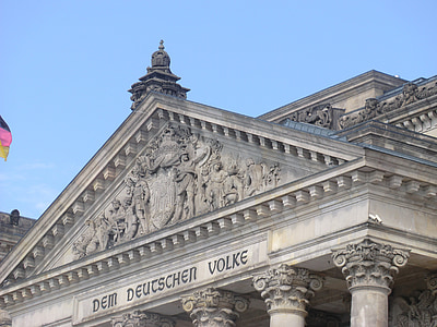 Reichstag, Berlín, inscripción