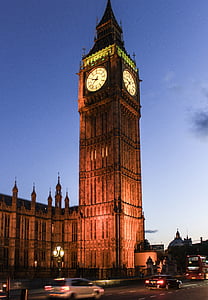 Big ben, London, Europa-Parlamentet, England, UK, ur, Storbritannien