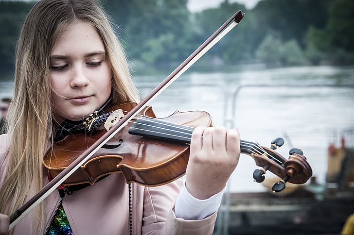âm nhạc, violin, chơi violin, violin cô gái, âm nhạc cổ điển, cổ điển, chơi