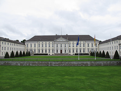 Kastil bellevue, kantor Presiden, Berlin, Castle, Bellevue, gaya arsitektur neo klasik, dari 1786