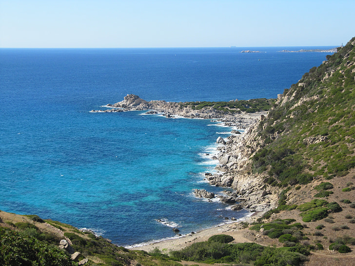 Costa rei, Sardinie, pobřeží, Villasimius