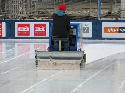 Skating Raum, Eislaufen, Eis-Pflege, so glatt wie Glas, Wintersport, Eis