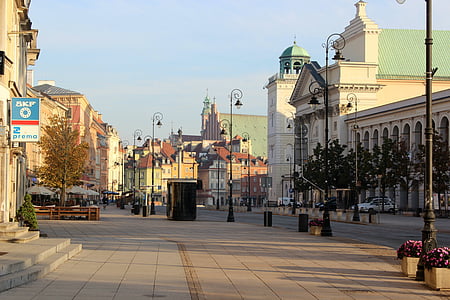 City, Warszawa, by, Polen, Europa, arkitektur, bygning