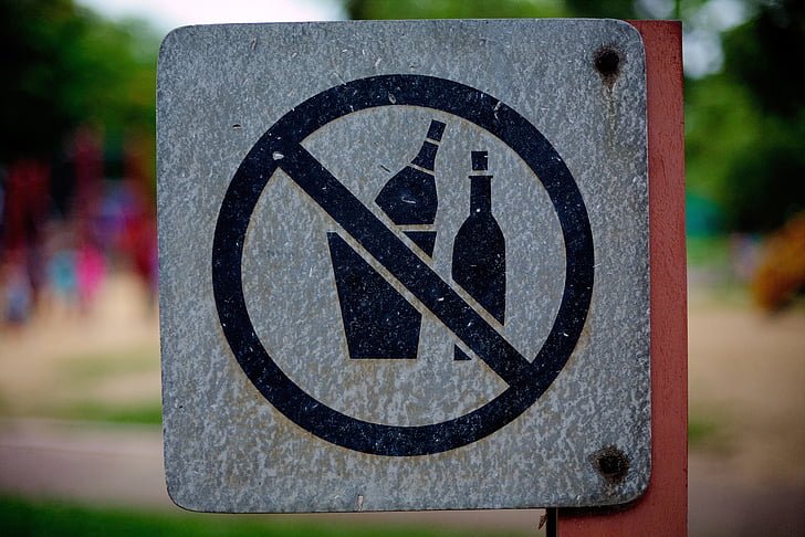 odpadkov, smeti, znaki, prepovedi, steklenice, recikliranega stekla