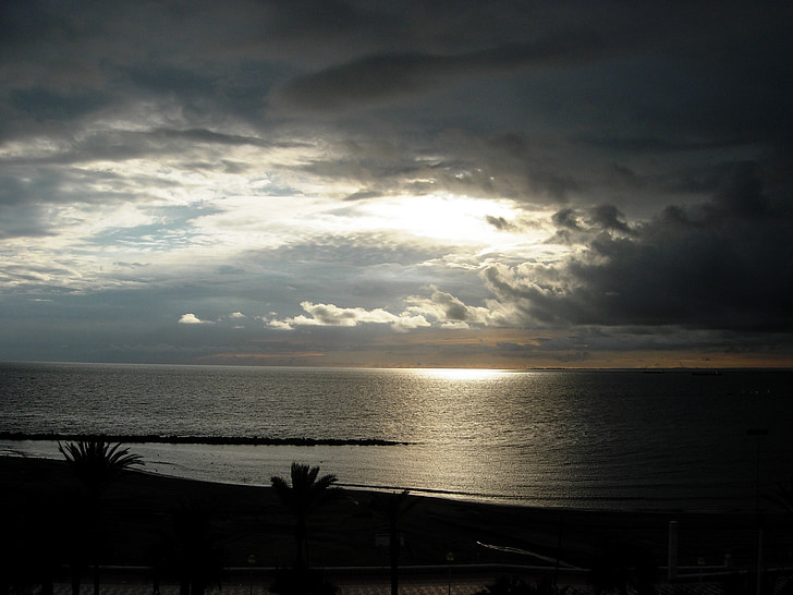 Almeria, praia, mar, Costa, Zapillo