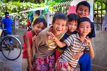 Asien, børn, glæde, liv, missioner, Myanmar, forældreløse børn