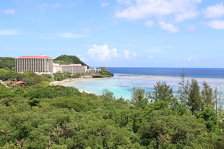 Guamas, paplūdimys, jūra, Gamta