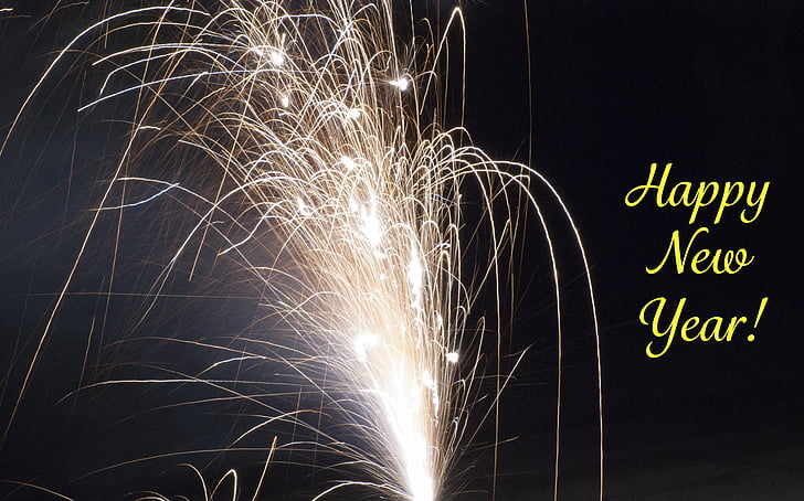 happy new year, fireworks, celebrate, new year celebration, bright, celebration, night