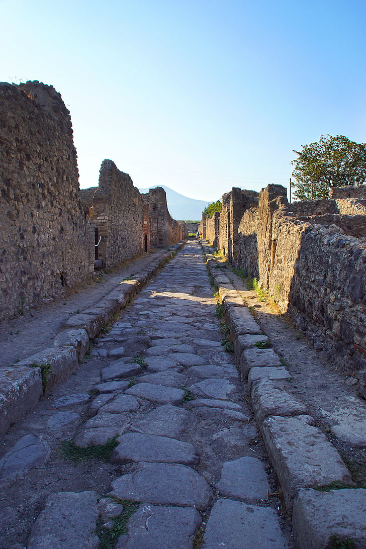 Pompeii, Italia, reruntuhan kuno, Romawi, antik, kehancuran, Kota