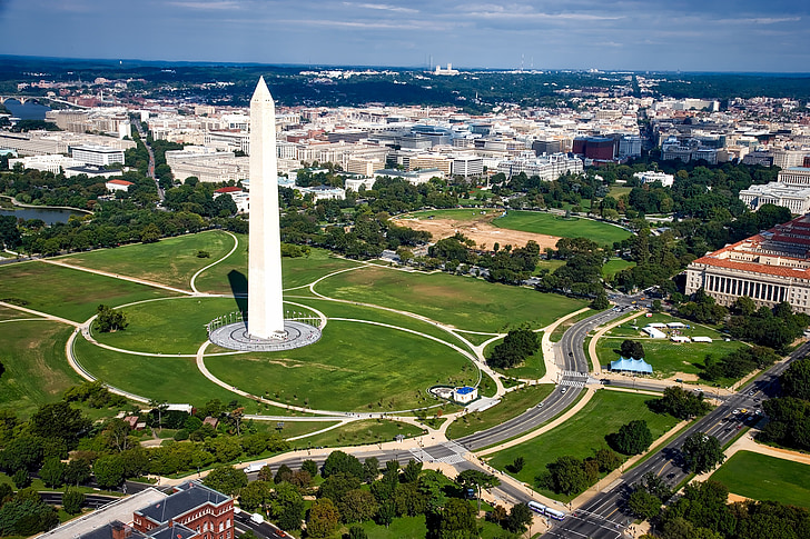 Washington monument, Washington dc, c, staden, Urban, landmärke, historiska
