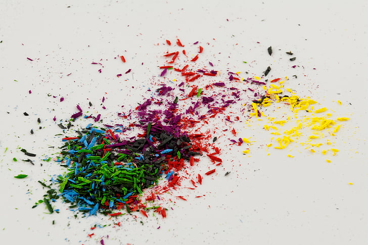 Farba, perá, farebné, farebné ceruzky, poukázal na, Spitzer, farebné ceruzky