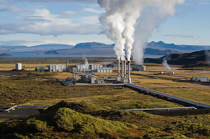 enerji santrali, Jeotermal, Jeotermal enerji, Geo termik santral, Nesjavellir, İzlanda, Buhar