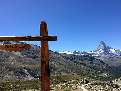 alam, Swiss, Gunung, pemandangan, Matterhorn, salju, Zermatt