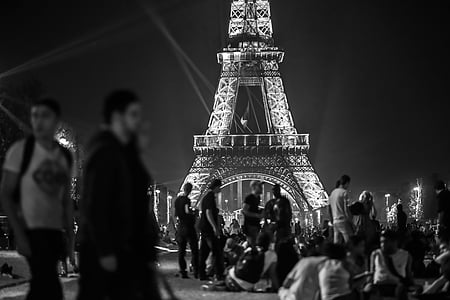 Eiffel, Menara, Paris, Prancis, Landmark, perjalanan, arsitektur