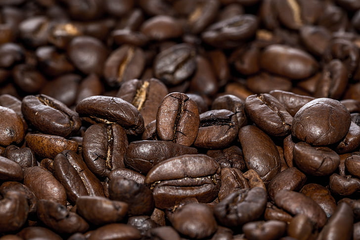 Kaffee, Bohnen, Kaffee Bohnen, geröstet, mörkrostad, Kaffeebohne, Bohne