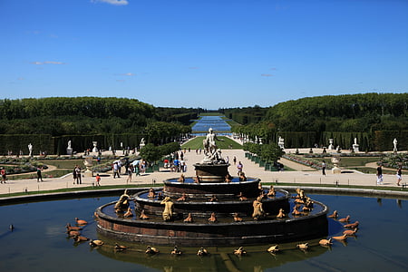 Versailles, avstånd, den stora