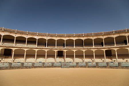 bullfight, corrida, เวที, สเปน, bullfighter, กีฬาสู้วัวกระทิง, สเปน