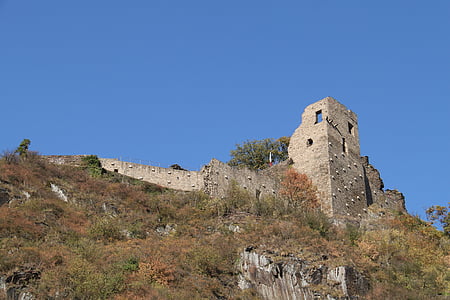 slottet er, Altenahr, ruin, Tower, fæstning, bygning, forsvar