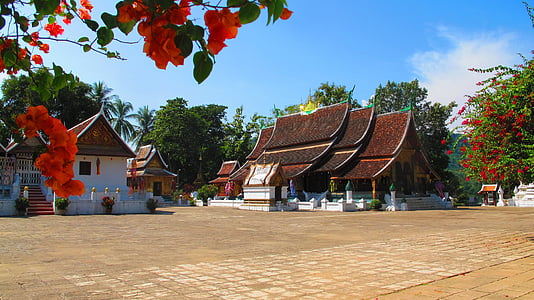 Wat xieng thong, buddhalainen temppeli, temppeli, luostari, Wat, Wat chiang thong, Luang prabang