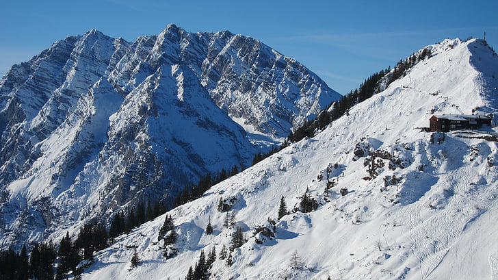 Winter, Klippe, Berg, Watzmann, Rock, Klettern, Ostwand