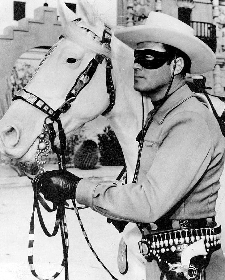 lone ranger, television, series, actor, cowboys, western, monochrome