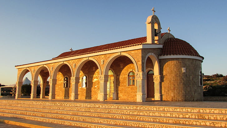 Chypre, Ayia napa, Ayios epifanios, Église, architecture, célèbre place, Islam