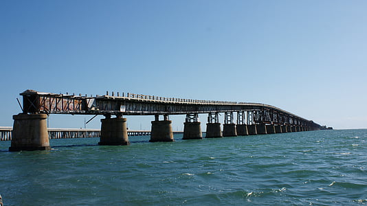 moi ?, Ouest, Floride, eau, Key west, é.-u., pont