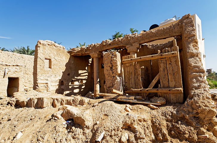 senas, Jone, Saudo Arabija, istoriškai, griuvėsiai, Senamiestis, pastatas