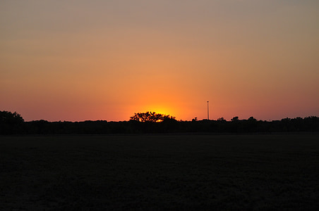 Texas, solnedgang, himmelen, landskapet, natur, utenfor, landskapet