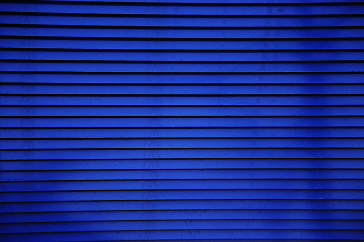 blinds, blå, gardin, vindue, rullegardiner, lukkeren, facade